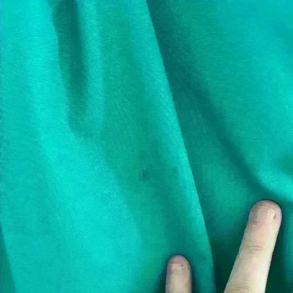 Vintage Green Pleated A-Line Skirt - Picture 2 of 5